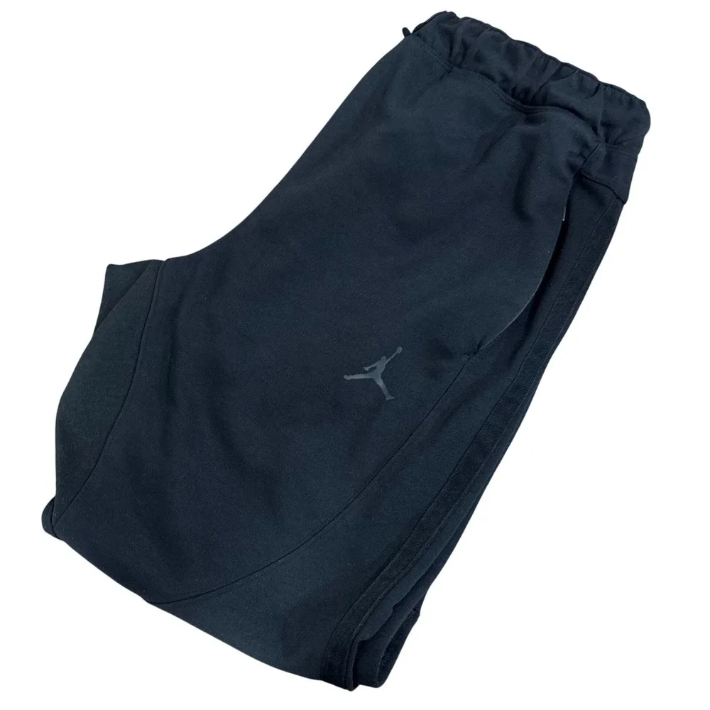 JORDAN Dri FIT Pants Mens XL Black Unlimited Joggers Drawstring Athletic